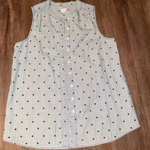 J Crew Button Up Tank